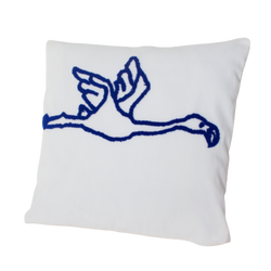 Embroidered design-flamengo cushion
