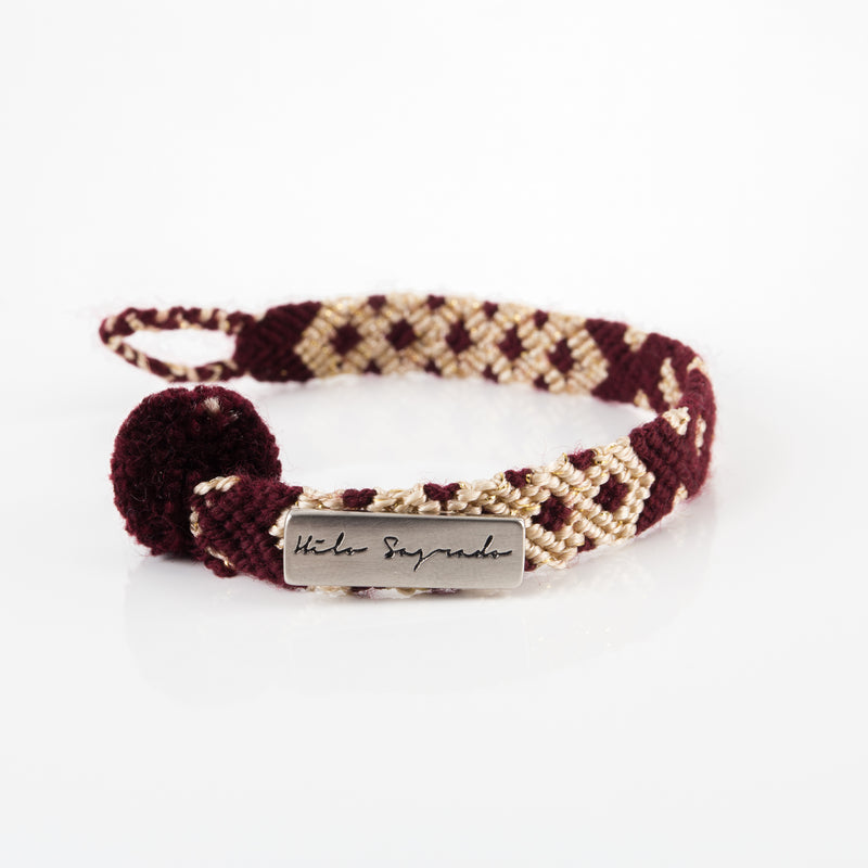 Wayuu bracelet/red wine