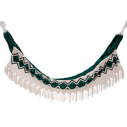 Green/Beige Wayuu hammock