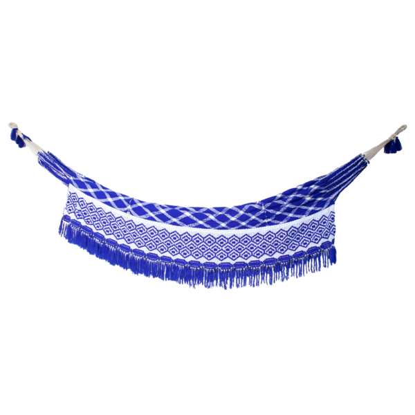 Blue/ White Wayuu hammock